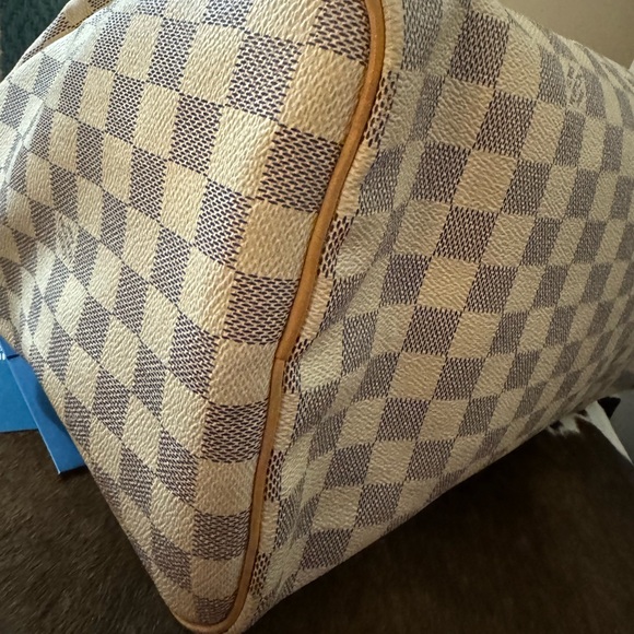 Louis Vuitton Speedy 35 Azur Excellent Condition w/ eBay Authentication Card - Picture 8 of 16